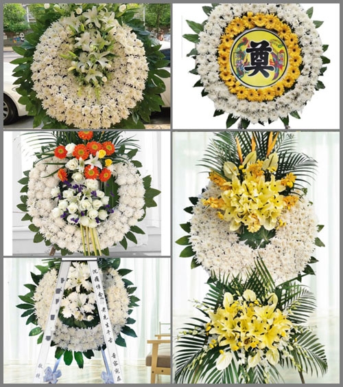 山东青岛胶州市李哥庄镇石拉子村花圈速递
